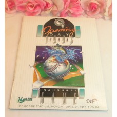 MLB Florida Marlins Official Opening Day 1993 Inaugural Game Program & Ticket
